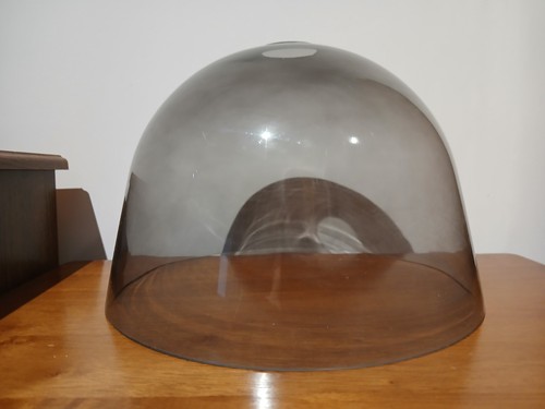 Smokey glass dome plain