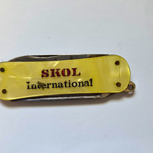Skol metal pocket knife - metal,