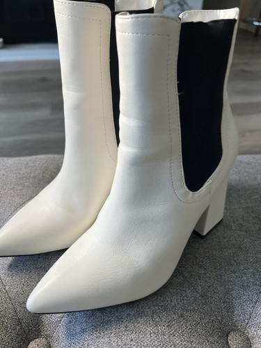 White thigh high platform - thigh,