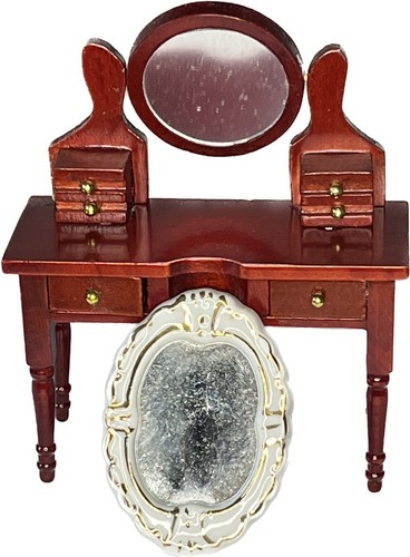 Dolls house dressing - dolls, table
