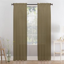 A pair of voile curtain 90"