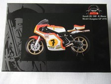 Minichamp 1/12th Barry Sheene 1976 Suzuki RG500 model, signed by Martyn Ogbourne