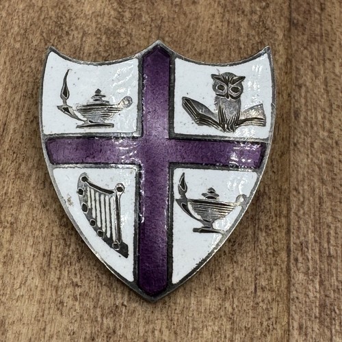 Antique sterling silver enamel