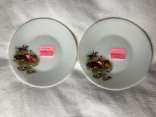 2 Vintage Retro 1960s Pyrex Tally Ho Hunt Scene 10" (25cm) Dinner Plates