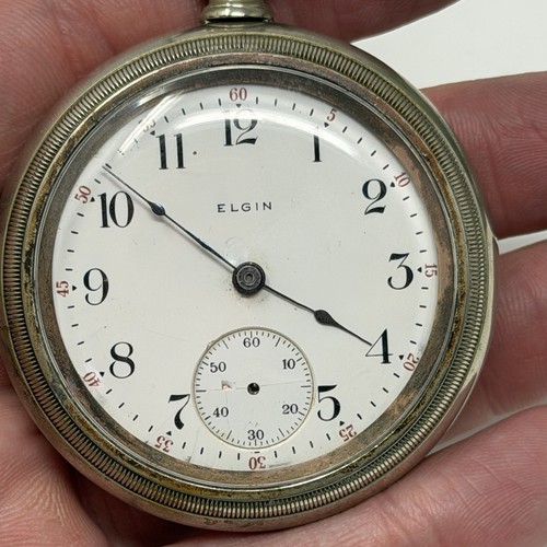 Antique 1910 elgin 18s pocket - elgin,