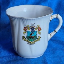 Shelley  Antique tea cup crested China With Monifieth Crest 7.5 cm Tall