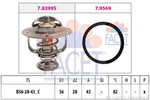 Thermostat 8444 facet for - 7.8444,