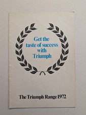 Triumph car range sales brochure 1972 TR6 Spitfire Stag Toledo GT6