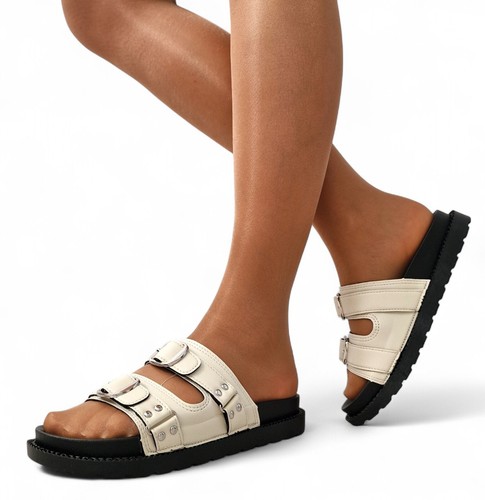 Womens ivory black chunky - black,