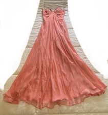 La Femme Prom Dress Gown Size 8 Homecoming Coral, $160 Retail, Attachable Straps