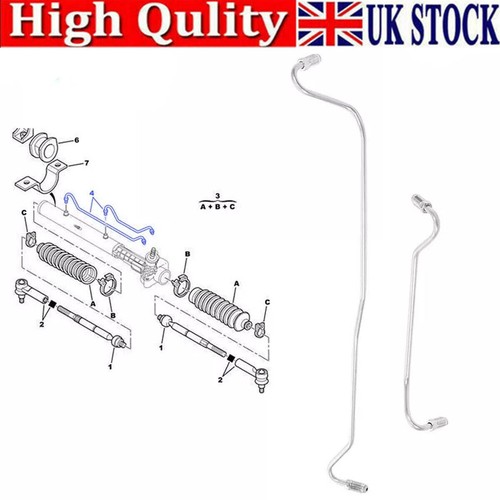 Power steering rack pipes for - power,
