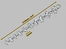 Vintage Chandelier Icicle Beads Tree Decorations Drops Glass Crystals Christmas