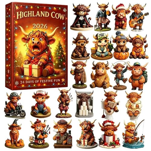 Highland cow christmas - highland,