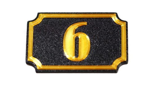 Self adhesive door number 10 - self,
