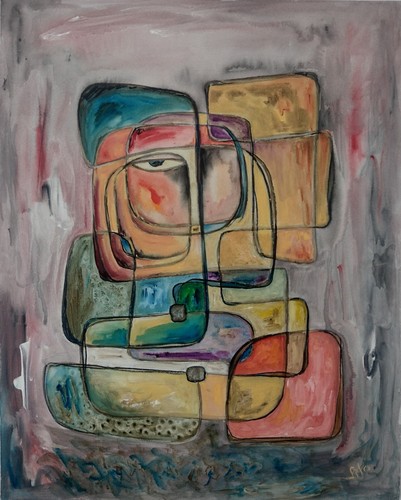 Original abstract acrylic - abstract,