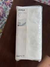 Brand New IKEA DVALA Flat sheet Bedding white 94 x 102" / 240 x260cm 100% Cotton