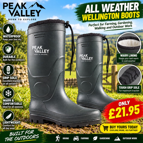 Mens wellington boots hiking - wellington,