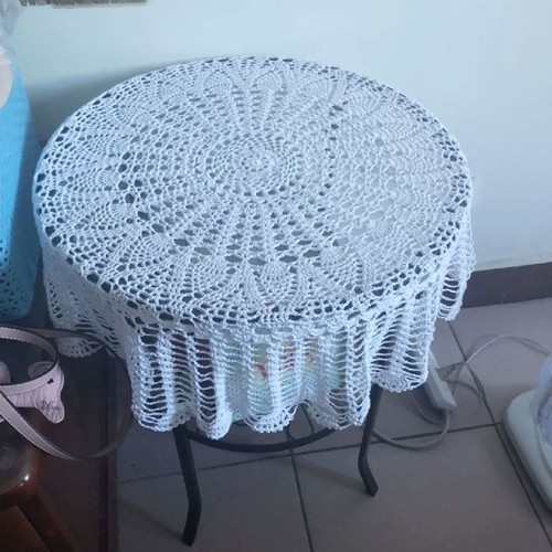 75cm white vintage lace hand - vintage,