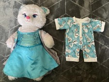 Build A Bear Workshop Disney Frozen Elsa Sparkle Dress Costume Soft Plush 2015