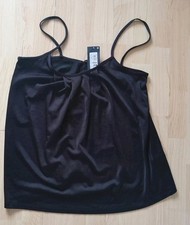 Ladies black strappy  top size