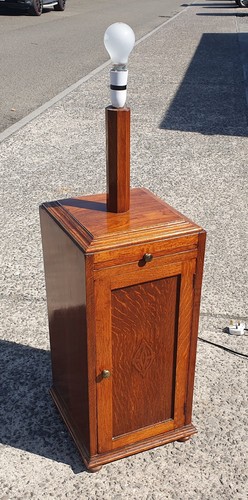 Art deco oak bedside - oak,