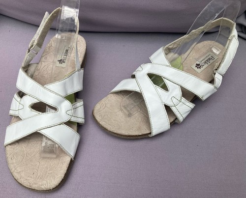 Padders white leather guava - white,