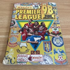 Merlin Premier League 98 Sticker Album 90% Complete Merlin’s Official Collection