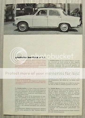 Alfa romeo giulietta berlina - alfa, e