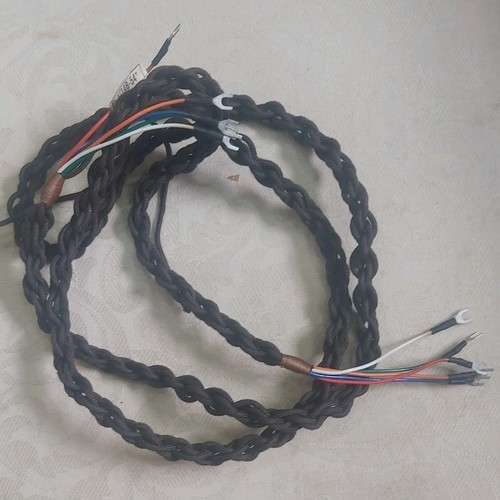 Bakelite phone braided - phone, cord