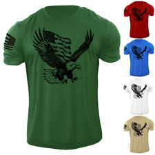 New Men's Distressed USA Eagle