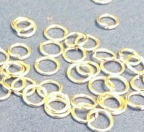 Open jump rings silvery 5mm - jump,