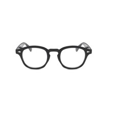 Retro Nerd Fashion Unisex Eyewear Clear Lens Fake Eye Glasses Black ROUND Frame 