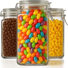 Set Of 3 - 78oz Glass Food