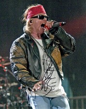 Signed Photo of Axl Rose 10"x8" with Certificate of Authenticity