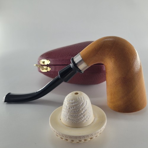 Calabash mahogany pipe - calabash,