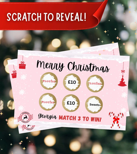 Personalized christmas scratch - personalized,