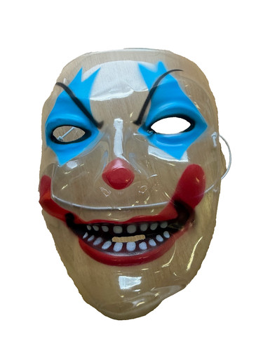 Transparent clown mask creepy - transparent,