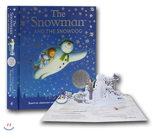 The snowman and snowdog - snowman,