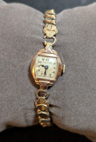 14k gold bulova ladies - bulova, watch