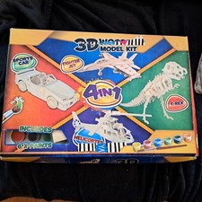 The Works 3D Wooden Model Kit - Build and Paint - New and Boxed