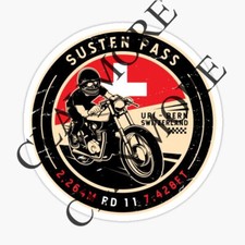 SUSTEN Pass  Switzerland car sticker camper van Motorcycle truck BIKER