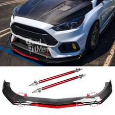 Carbon Look Red Car Front