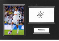 Ethan Ampadu Signed 12x8 Photo Display Leeds United Autograph COA