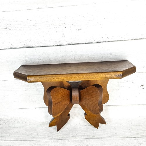 Vintage brown wood - brown, shelf