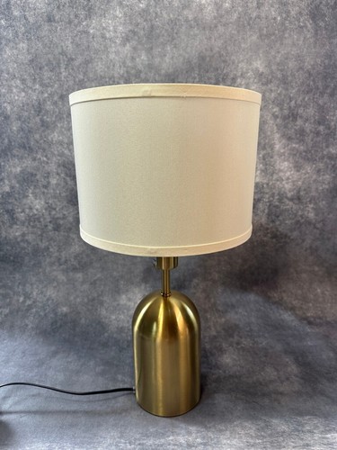 Modern brass table lamp - brass, with