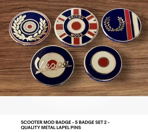 Mod pin badges fred - 5,