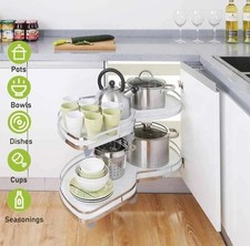2x Kitchen Pull Out Shelf