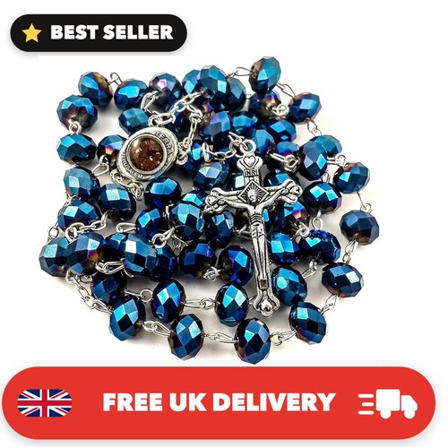 Deep blue crystal beads - deep,