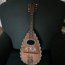 Antique Italian Stridente Mandolin very ornate with Bowl Back