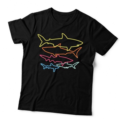 Retro 80s shark clothes - shark,